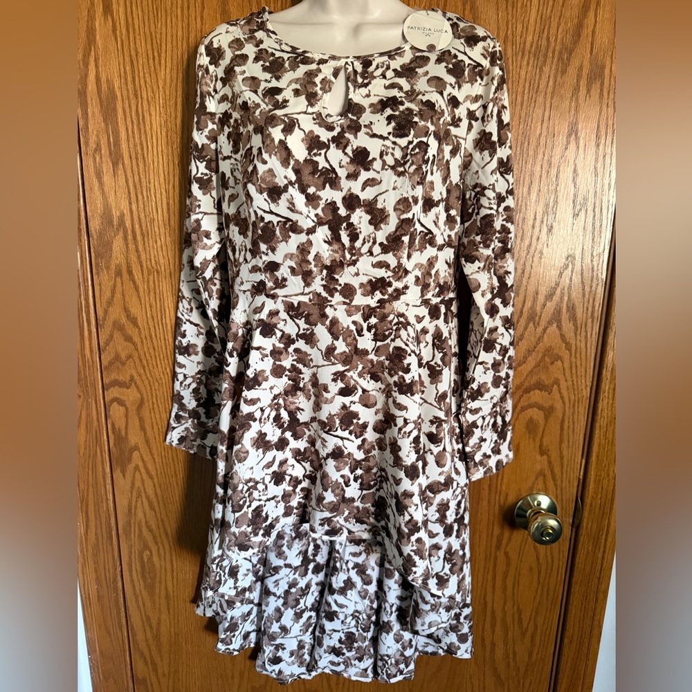 Patrizia Luca Milano High Low Top Keyhole Front Long Sleeves Women's Size XS New